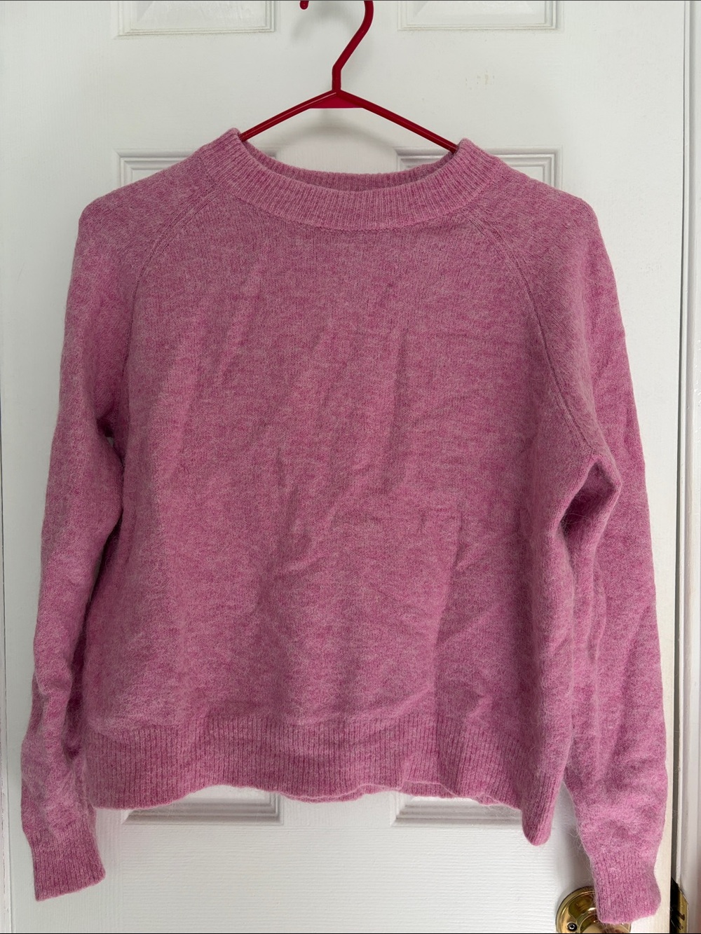 Zara Women’s Cozy Pink Crewneck Sweater